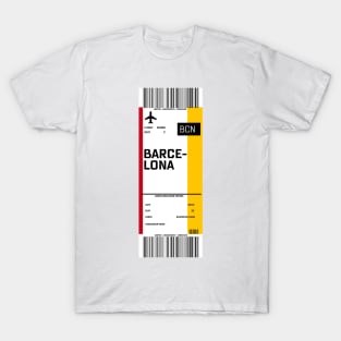 Boarding pass for Barcelona T-Shirt